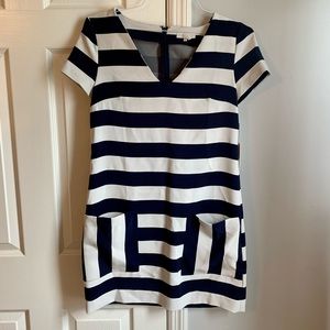 NWT 1State Small Dress! Navy/White Stripes!